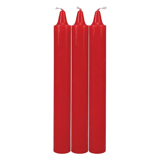 Japanese Drip Candles - Pack of 3 Red - Bondage Blindfolds & Restraints