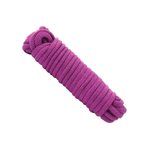 Japanese Style Bondage Cotton Rope - Purple - Bondage Blindfolds & Restraints