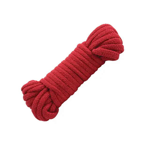 Japanese Style Bondage Cotton Rope - Red - Bondage Blindfolds & Restraints