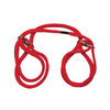 Japanese Style Bondage Wrist or Ankle Cotton Rope - Red - Bondage Blindfolds & Restraints