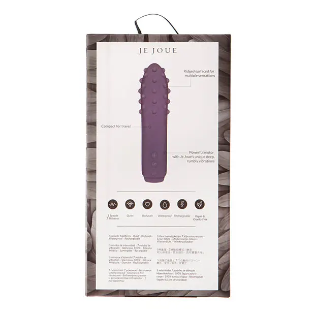 Je Joue Duet Bullet Vibrator - Purple - Stimulators