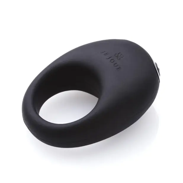 Je Joue Mio Cock Ring w/Five Vibrations - Black - Penis Enhancement