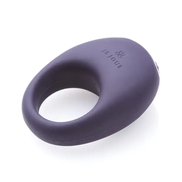 Je Joue Mio Cock Ring w/Five Vibrations - Purple - Penis Enhancement