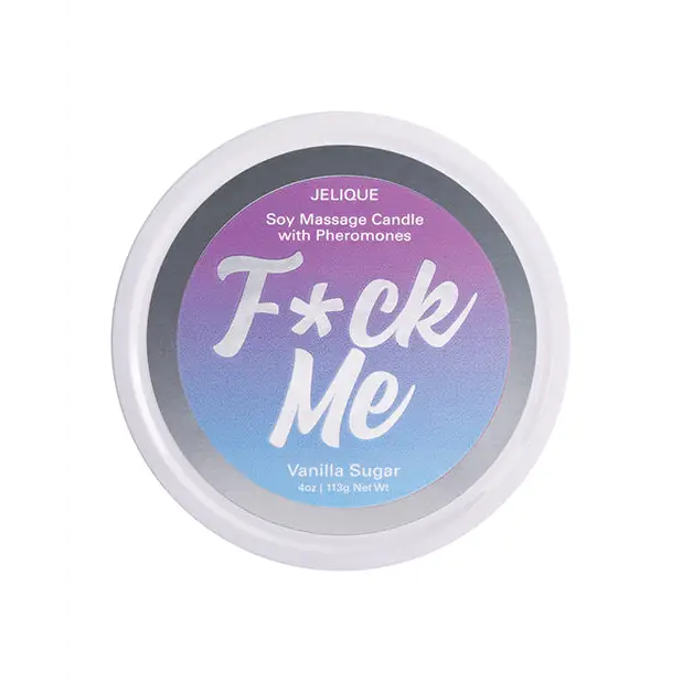 Jelique Massage Candle - 4 oz Fuck Me Vanilla Sugar - Setting The Mood