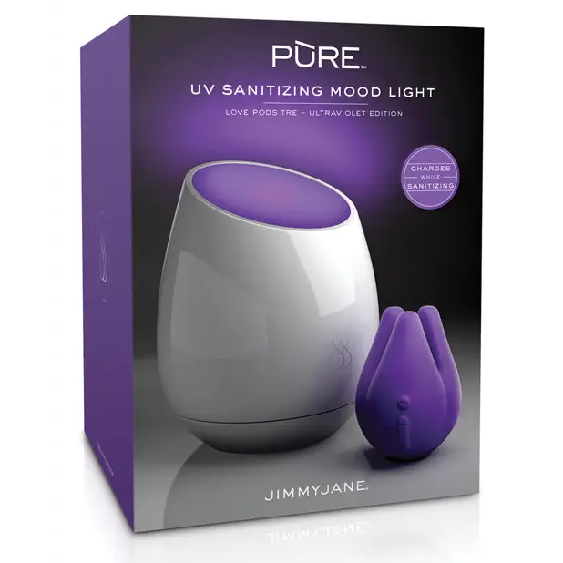 Jimmyjane Love Pods Tre Pure UV Sanitizing Mood Light - Ultraviolet Edition - Stimulators