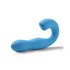 Joi App Controlled Thrusting G-Spot Vibrator & Clit Licker - Blue - Stimulators