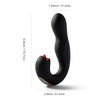 Joi Pro Rotating Head G-Spot Vibrator & Clit Licker w/Remote - Black - Stimulators