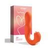 Joi Pro Rotating Head G-Spot Vibrator & Clit Licker w/Remote - Orange - Stimulators