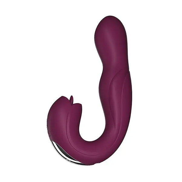 Joi Pro Rotating Head G-Spot Vibrator & Clit Licker w/Remote - Purple - Stimulators