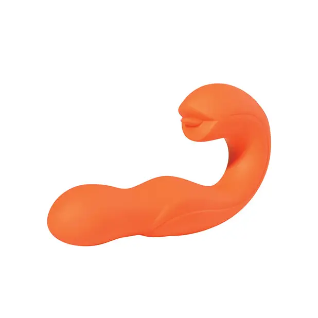 Joi Rotating Head G-Spot Vibrator & Clit Licker - Orange - Vibrators