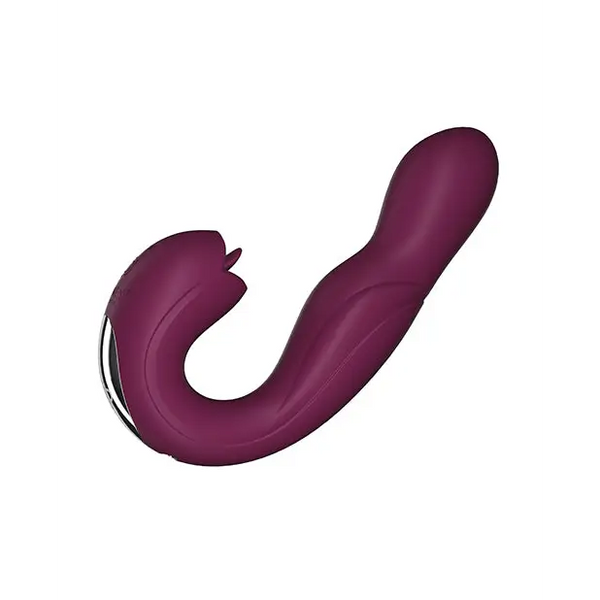 Joi Rotating Head G-Spot Vibrator & Clit Licker - Purple - Vibrators