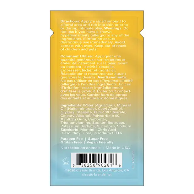 Joy Buzzer Naked Foil - 4 ml Pack of 24 - Sexual Enhancers