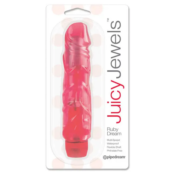 Juicy Jewels Ruby Dream Vibrator - Red - Vibrators