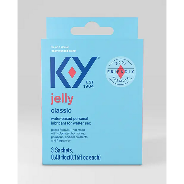 K-Y Water Based Jelly Lube - Pack of 3 Satchet