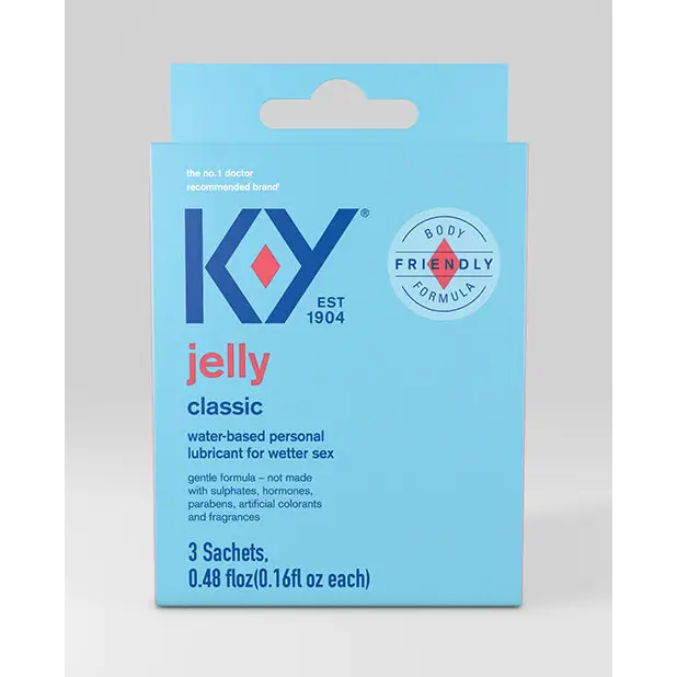 K-Y Water Based Jelly Lube - Pack of 3 Satchet