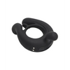 Kairos Vibrating Cock Ring w/ 3 Bullets - Black - Penis Enhancement