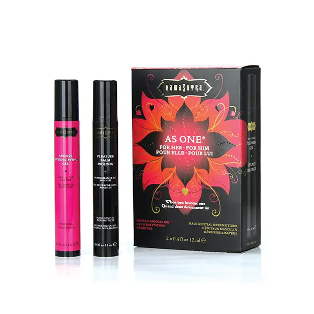 Kama Sutra As One Intensify Plus Warming & Prolonging Gel Couples Kit -.4 oz - Sexual Enhancers