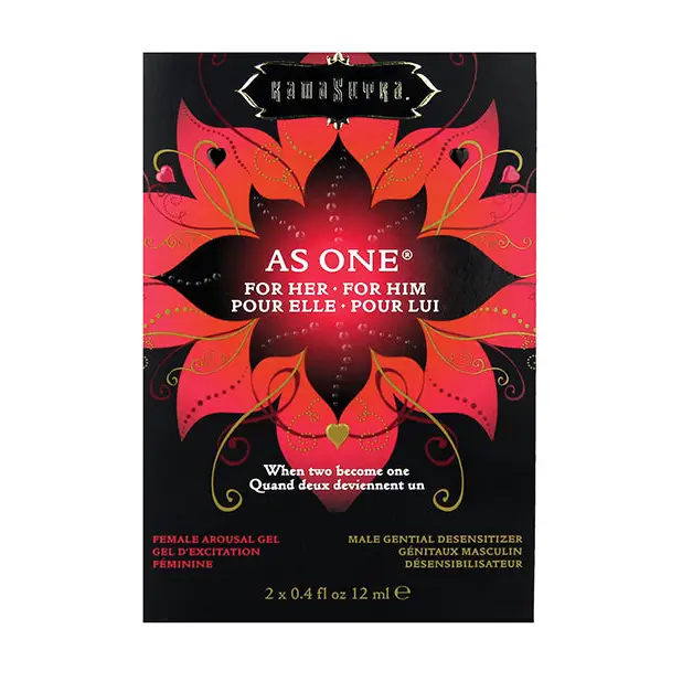 Kama Sutra As One Intensify Plus Warming & Prolonging Gel Couples Kit -.4 oz - Sexual Enhancers