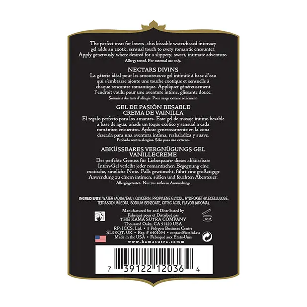 Kama Sutra Divine Nectars - 5 oz Vanilla Creme - Lotions Oils Creams And Gels