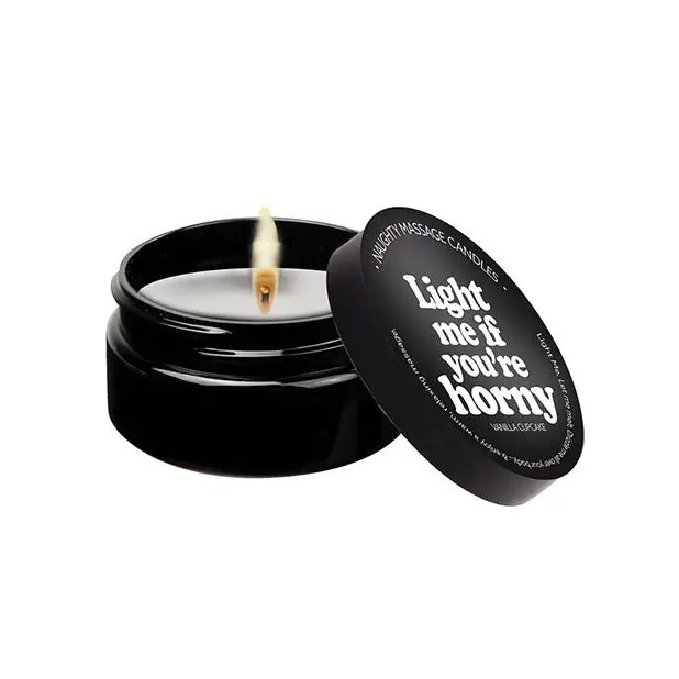 Kama Sutra Mini Massage Candle - 2 oz Light Me if You’re Horny - Setting The Mood