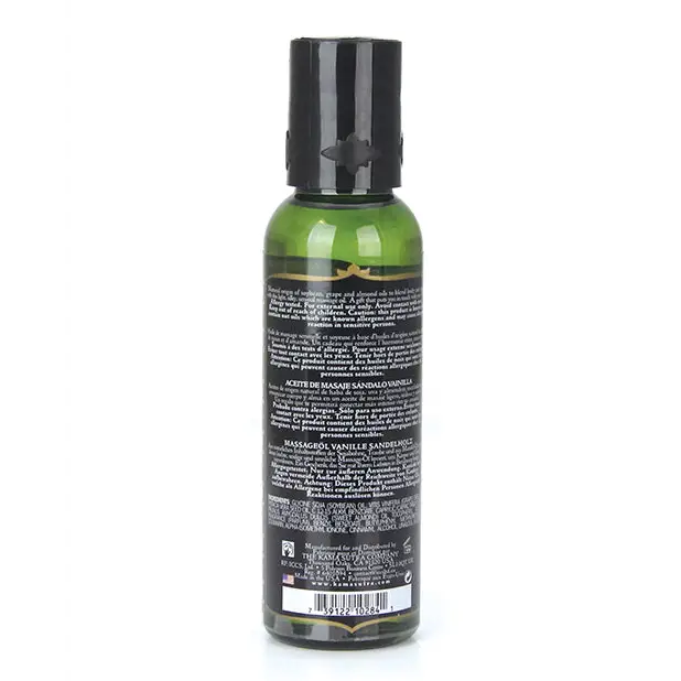 Kama Sutra Naturals Massage Oil - 2 oz Vanilla Sandalwood - Massage Products