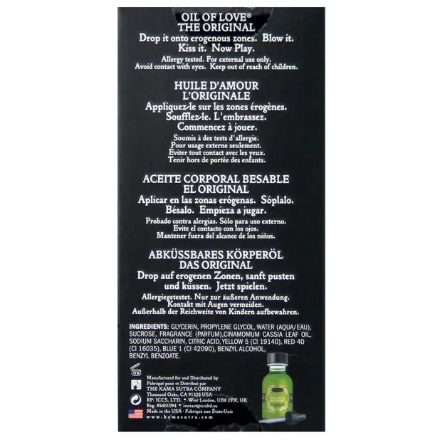 Kama Sutra Oil of Love -.75 oz Original - Lotions Oils Creams And Gels
