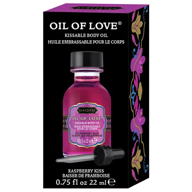 Kama Sutra Oil of Love -.75 oz Raspberry Kiss - Lotions Oils Creams And Gels