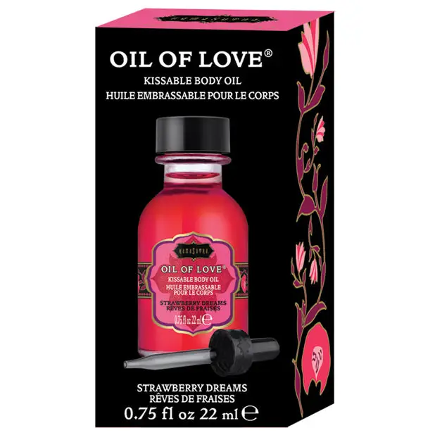 Kama Sutra Oil of Love -.75 oz Strawberry Dreams - Lotions Oils Creams And Gels