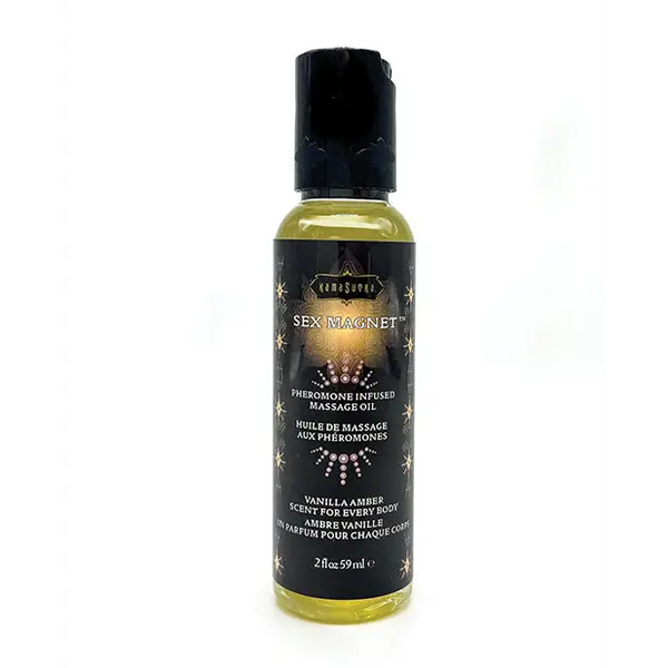 Kama Sutra Sex Magnet Pheromone Massage Oil - Amber Vanilla - Massage Products