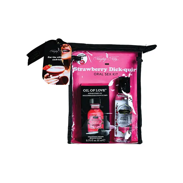 Kama Sutra Strawberry Dick-Quiri Flavored Oral Sex Kit - Sexual Enhancers