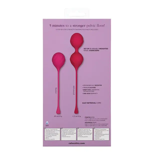 Kegel Training 2 pc Set - Pink - Sexual Enhancers