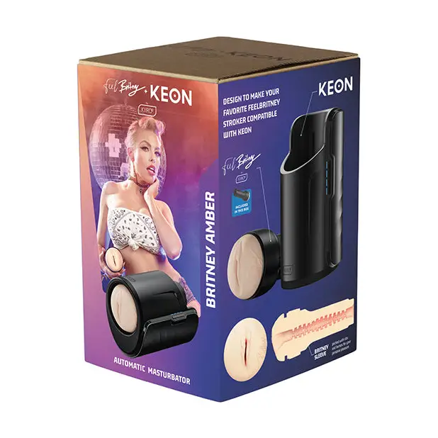 Kiiroo Keon Feel Stars Collection Stroker Combo Set - Britney Amber - Dolls & Masturbators