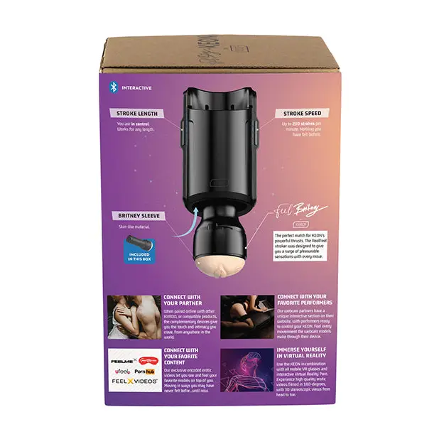 Kiiroo Keon Feel Stars Collection Stroker Combo Set - Britney Amber - Dolls & Masturbators