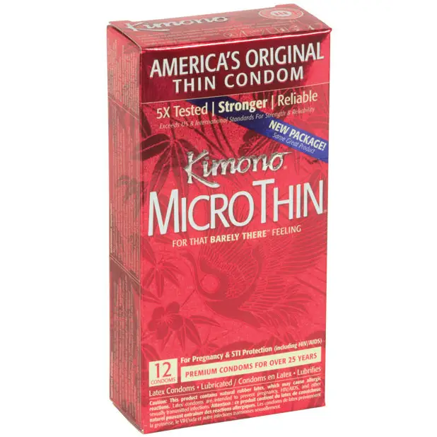 Kimono Micro Thin Condom - Box of 12 - Condoms
