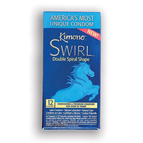 Kimono Swirl Condom - Pack of 12