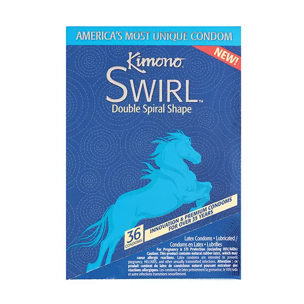 Kimono Swirl Condom - Pack of 36