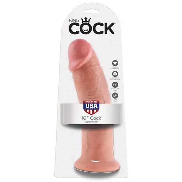 King Cock 10’’ Cock - Flesh - Dongs & Dildos