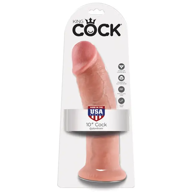 King Cock 10’’ Cock - Flesh - Dongs & Dildos