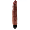 King Cock 10’’ Vibrating Stiffy - Brown - Vibrators