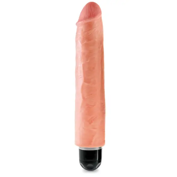 King Cock 10’’ Vibrating Stiffy - Flesh - Vibrators