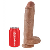 King Cock 11’’ Cock w/Balls - Tan - Dongs & Dildos
