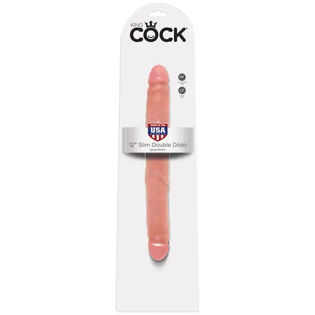 King Cock 12’’ Slim Double - Flesh - Dongs & Dildos