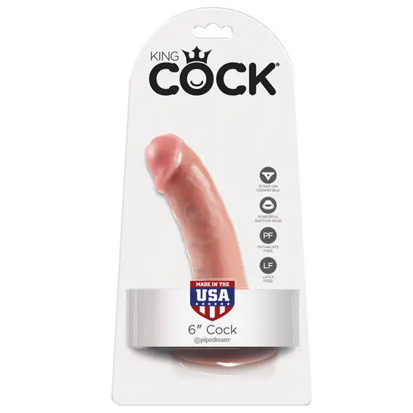 King Cock 6’’ Cock - Flesh - Dongs & Dildos