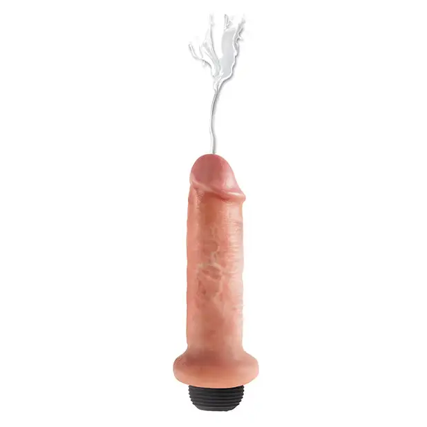 King Cock 6’’ Squirting Cock - Flesh - Dongs & Dildos