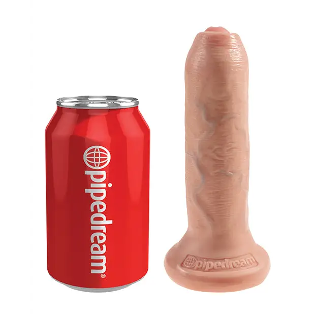 King Cock 6’’ Uncut Dildo - Flesh - Dongs & Dildos
