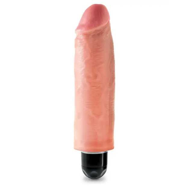 King Cock 6’’ Vibrating Stiffy - Flesh - Vibrators