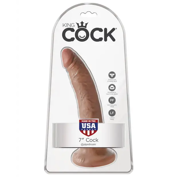 King Cock 7’’ Cock - Tan - Dongs & Dildos