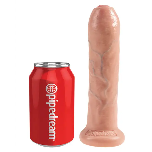 King Cock 7’’ Uncut Dildo - Flesh - Dongs & Dildos