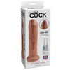 King Cock 7’’ Uncut Dildo - Tan - Dongs & Dildos