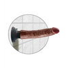 King Cock 7’’ Vibrating Cock - Brown - Dongs & Dildos